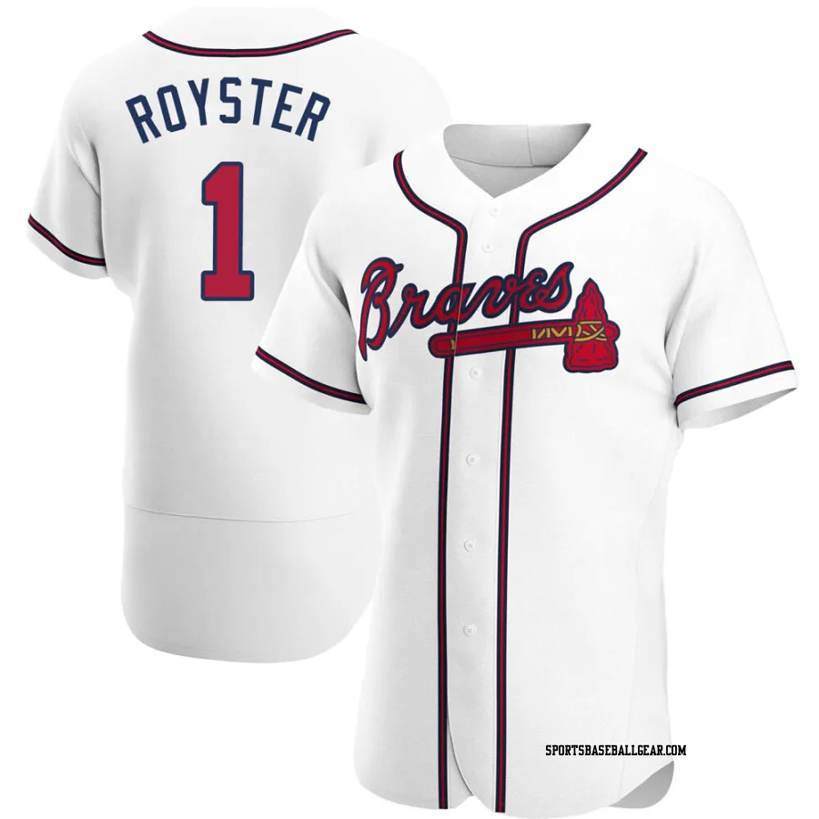 Jerry Royster Men's Atlanta Braves White Authentic Home Jersey