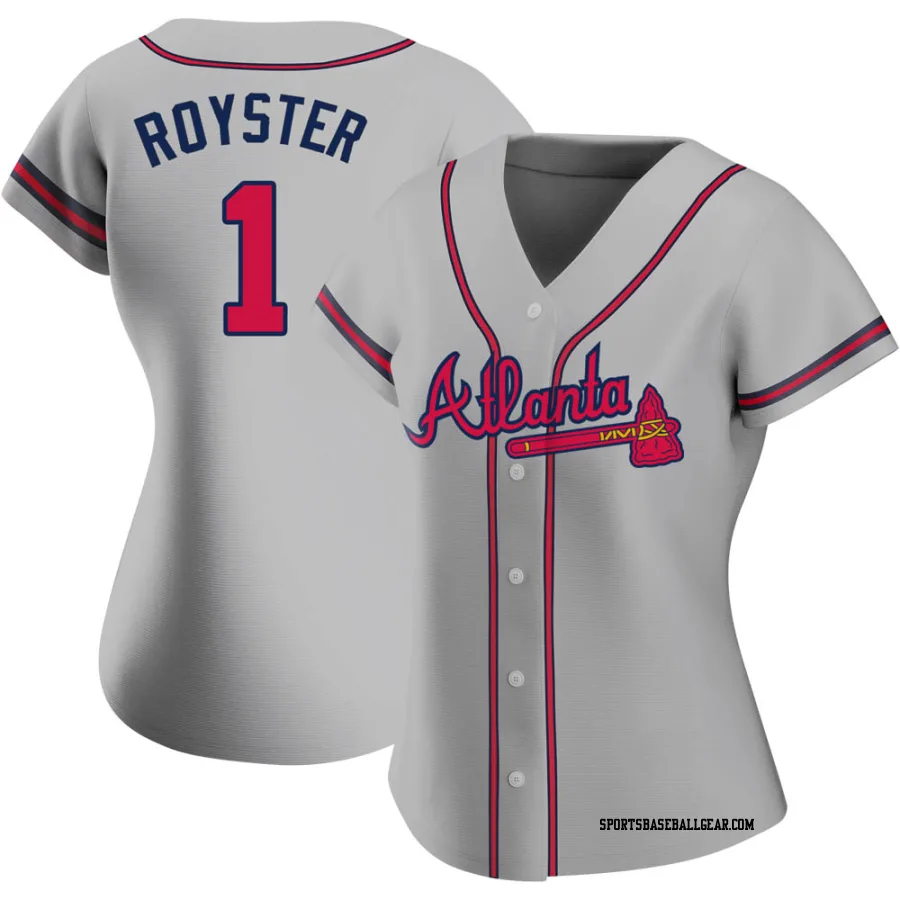 Jerry Royster Women's Atlanta Braves Gray Authentic Road Jersey