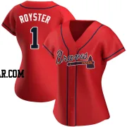 Jerry Royster Women's Atlanta Braves Red Authentic Alternate Jersey