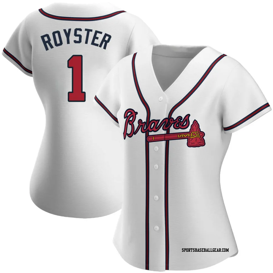 Jerry Royster Women's Atlanta Braves White Authentic Home Jersey