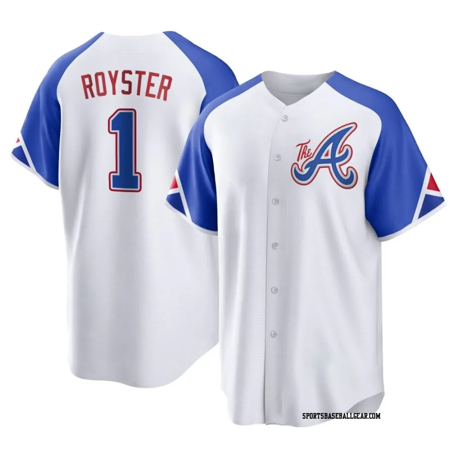 Jerry Royster Youth Atlanta Braves White Replica 2023 City Connect Jersey