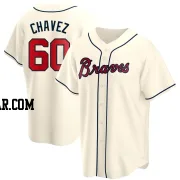 Jesse Chavez Men's Atlanta Braves Cream Replica Alternate Jersey