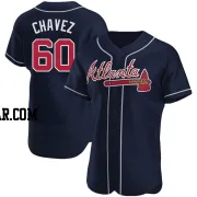 Jesse Chavez Men's Atlanta Braves Navy Authentic Alternate Jersey