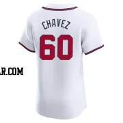 Jesse Chavez Men's Atlanta Braves White Elite Home Jersey