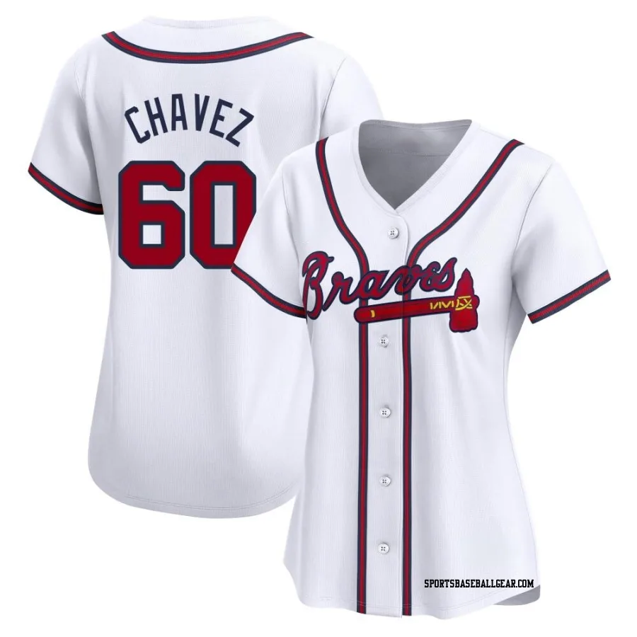 Jesse Chavez Women's Atlanta Braves White Limited Home Jersey