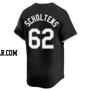 Jesse Scholtens Men's Chicago White Sox Black Limited Alternate Jersey