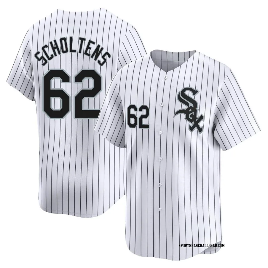 Jesse Scholtens Men's Chicago White Sox White Limited Home Jersey