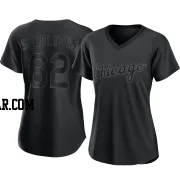 Jesse Scholtens Women's Chicago White Sox Black Authentic Pitch Fashion Jersey