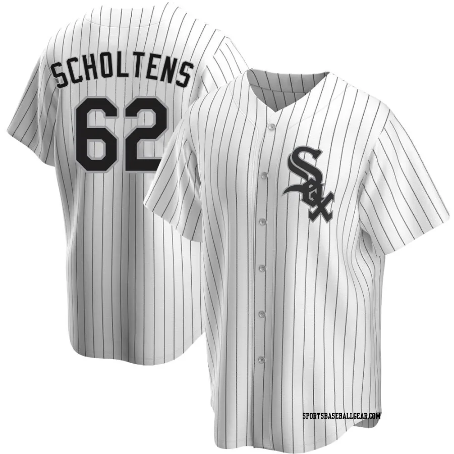 Jesse Scholtens Youth Chicago White Sox White Replica Home Jersey