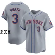 Jesse Winker Men's New York Mets Gray Limited Away Jersey