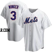 Jesse Winker Men's New York Mets White Replica Home Jersey