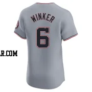 Jesse Winker Men's Washington Nationals Gray Elite Road Jersey