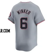 Jesse Winker Men's Washington Nationals Gray Limited Road Jersey