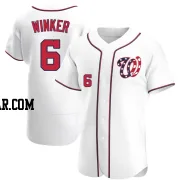 Jesse Winker Men's Washington Nationals White Authentic Alternate Jersey