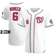 Jesse Winker Men's Washington Nationals White Authentic Home Jersey