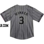 Jesse Winker Toddler New York Mets Limited Graphite 2024 City Connect Jersey