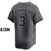 Jesse Winker Youth New York Mets Limited Graphite 2024 City Connect Jersey