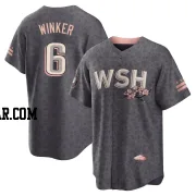 Jesse Winker Youth Washington Nationals Gray Replica 2022 City Connect Jersey