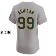 Jesus Aguilar Men's Oakland Athletics Gray Elite Road Jersey