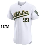 Jesus Aguilar Men's Oakland Athletics White Elite Home Jersey