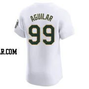 Jesus Aguilar Men's Oakland Athletics White Elite Home Jersey