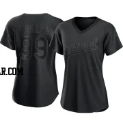 Jesus Aguilar Women's Oakland Athletics Black Authentic Pitch Fashion Jersey