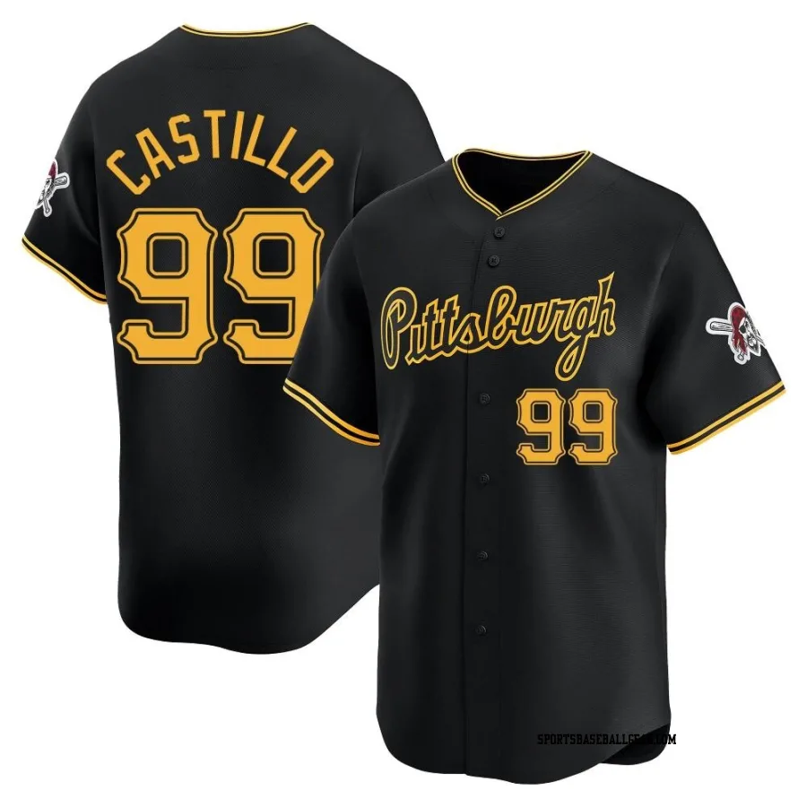 Jesus Castillo Men's Pittsburgh Pirates Black Limited Alternate Jersey