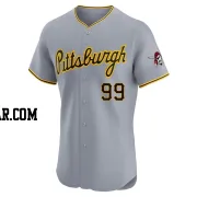 Jesus Castillo Men's Pittsburgh Pirates Gray Elite Road Jersey