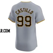 Jesus Castillo Men's Pittsburgh Pirates Gray Elite Road Jersey