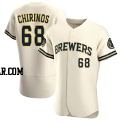 Jesus Chirinos Men's Milwaukee Brewers Cream Authentic Home Jersey