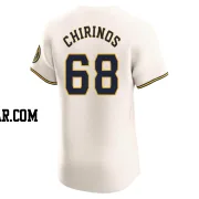 Jesus Chirinos Men's Milwaukee Brewers Cream Elite Home Jersey