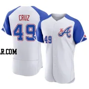 Jesus Cruz Men's Atlanta Braves White Authentic 2023 City Connect Jersey