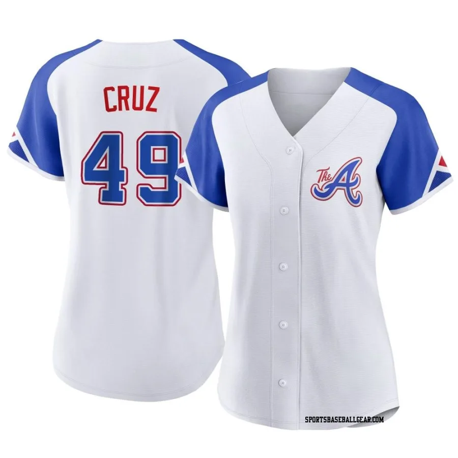 Jesus Cruz Women's Atlanta Braves White Authentic 2023 City Connect Jersey