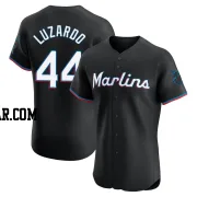 Jesus Luzardo Men's Miami Marlins Black Elite Alternate Vapor Premier Jersey