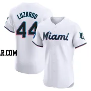 Jesus Luzardo Men's Miami Marlins White Elite Home Patch Jersey