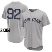 Jesus Rodriguez Men's New York Yankees Gray Authentic 2021 Field of Dreams Jersey