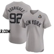 Jesus Rodriguez Men's New York Yankees Gray Elite Road 2024 World Series Jersey