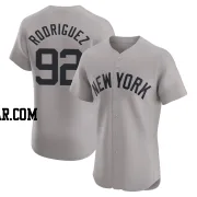 Jesus Rodriguez Men's New York Yankees Gray Elite Road Jersey