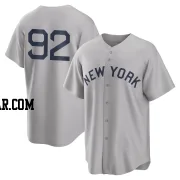 Jesus Rodriguez Men's New York Yankees Gray Replica 2021 Field of Dreams Jersey