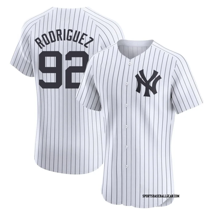 Jesus Rodriguez Men's New York Yankees White Elite Home Jersey