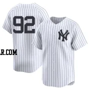 Jesus Rodriguez Men's New York Yankees White Limited Yankee Home 2nd Jersey