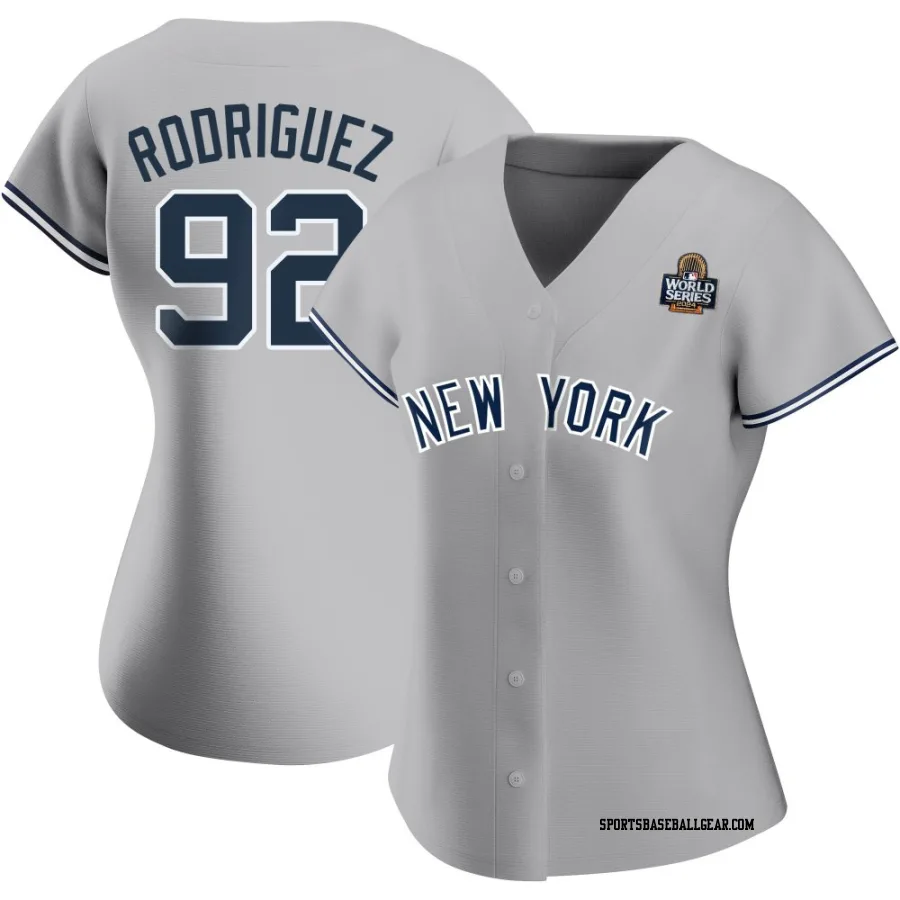 Jesus Rodriguez Women's New York Yankees Gray Authentic Road Name 2024 World Series Jersey