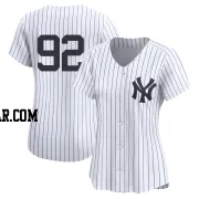 Jesus Rodriguez Women's New York Yankees White Limited Yankee Home 2nd Jersey