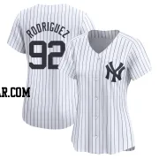 Jesus Rodriguez Women's New York Yankees White Limited Yankee Home Jersey