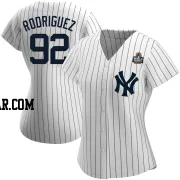 Jesus Rodriguez Women's New York Yankees White Replica Home Name 2024 World Series Jersey