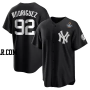 Jesus Rodriguez Youth New York Yankees Black/White Replica 2024 World Series Jersey