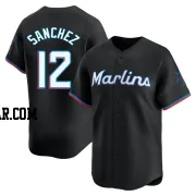 Jesus Sanchez Men's Miami Marlins Black Limited Alternate Jersey