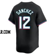 Jesus Sanchez Men's Miami Marlins Black Limited Alternate Jersey