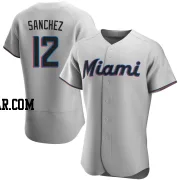 Jesus Sanchez Men's Miami Marlins Gray Authentic Road Jersey