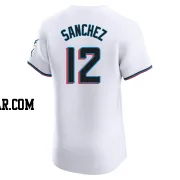 Jesus Sanchez Men's Miami Marlins White Elite Home Jersey